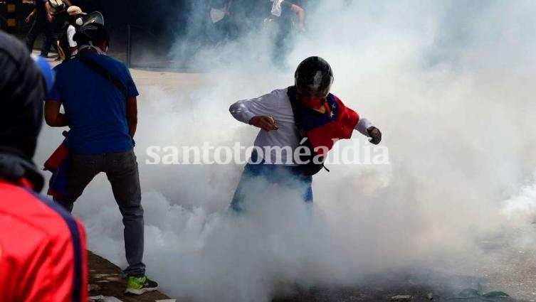 Violentas manifestaciones en Venezuela. (Foto: Clarín)