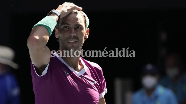 Rafael Nadal celebra su victoria ante Adrian Mannarino en Melbourne.