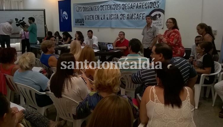 Amsafé hará una asamblea provincial el próximo viernes.