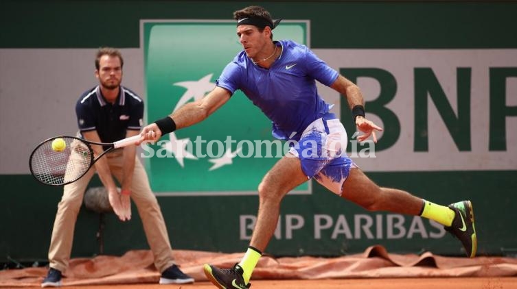 Del Potro avanza por abandono de Almagro