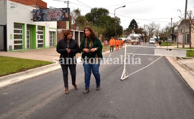 Concluyó la pavimentación en los accesos al FONAVI Sargento Cabral