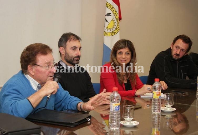 Solano y Chena se reunieron con comerciantes