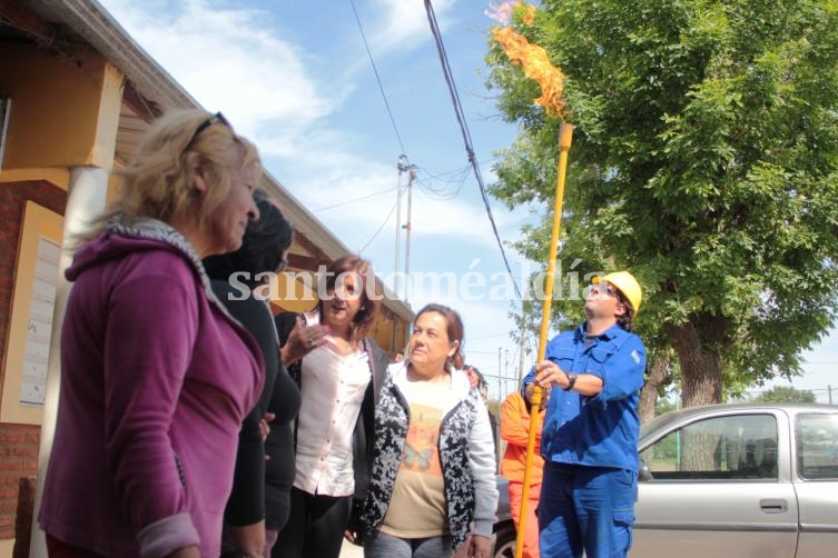 El Municipio habilitó la obra de gas natural de las vecinales Iriondo y Oeste