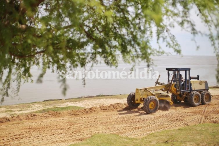 Santa Fe: Reacondicionan las playas para la temporada de verano