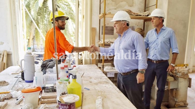Avanza la obra que se realiza en la Casa de la Cultura de Santa Fe