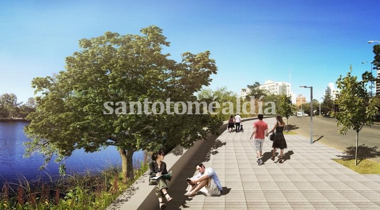 Así quedará el Parque Sur renovado. (Foto: Municipalidad de Santa Fe)