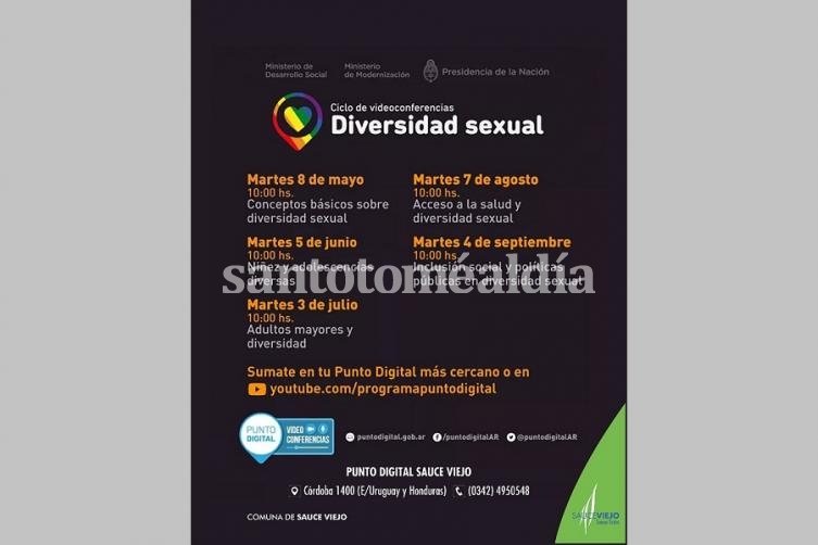 Sauce Viejo: Ciclo de videoconferencias “Diversidad Sexual”