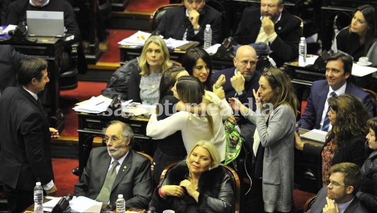 Media sanción a la despenalización del aborto