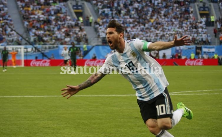 Messi marcó su primer gol en el Mundial de Rusia.