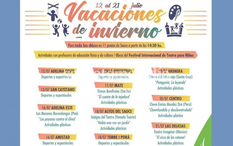 La programación hasta el sábado.