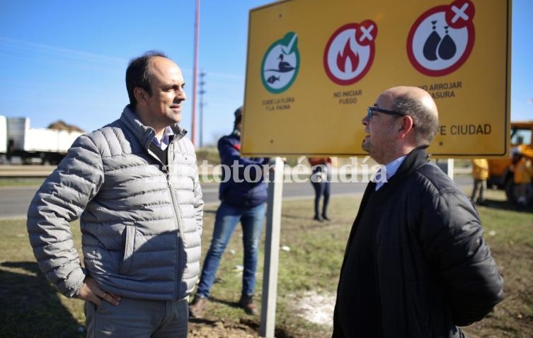 Las tareas incluyeron higiene, y desmalezado al costado de la circunvalación oeste.
