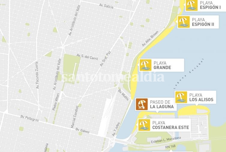 Santa Fe: Inauguran las playas con sus flamantes paradores