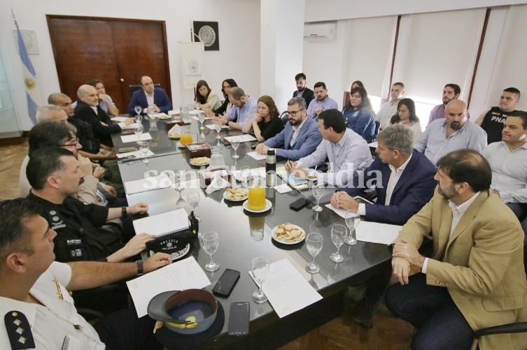 Se reunió el Consejo de Seguridad de Santa Fe. (Foto: Municipalidad de Santa Fe)