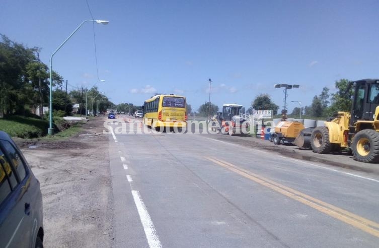 Quedó habilitada la circulación en la Ruta 11 a la altura del kilómetro 448. (Foto: Comuna de Sauce Viejo)