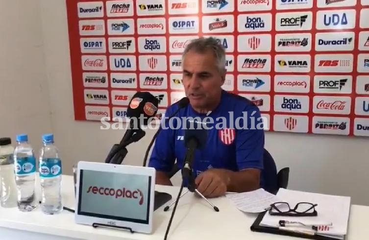 Madelón habló tras el entrenamiento pero no aceptó preguntas. (Foto: captura video Prensa Club Unión)