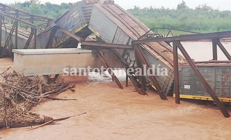 Salta: Colapsó un puente ferroviario cuando pasaba el tren