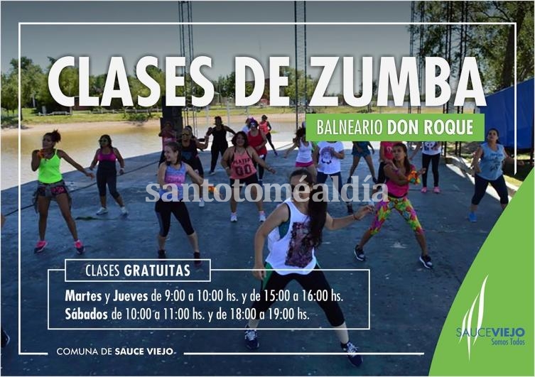 Sauce Viejo: Clases de Zumba en el balneario Don Roque