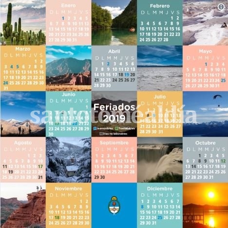 El gobierno oficializó la grilla de los feriados para 2019