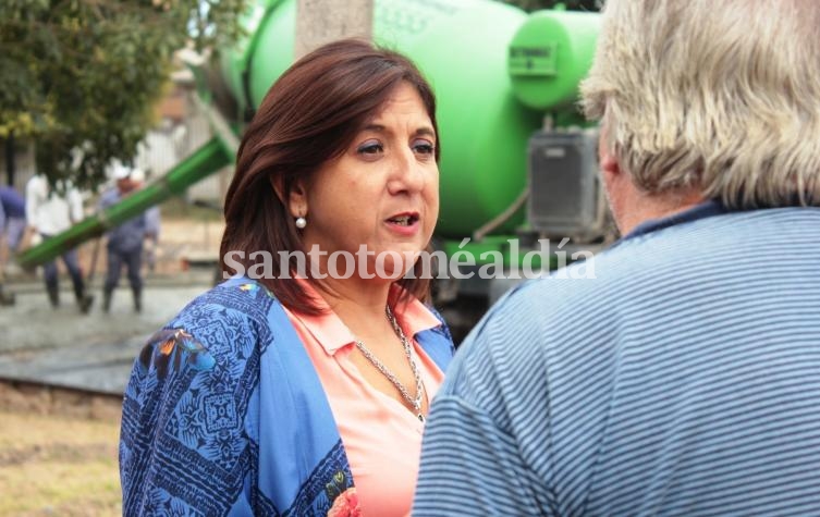 La intendente se refirió al impacto de las lluvias en Santo Tomé y la región. (Foto: Municipalidad de Santo Tomé)