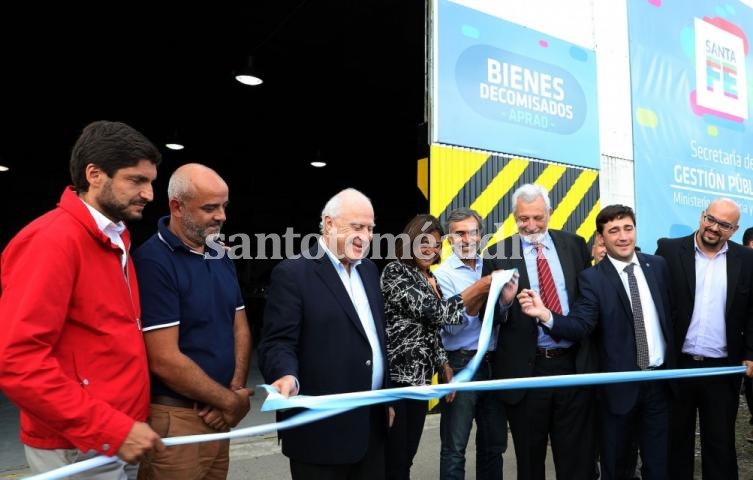 Lifschitz inauguró en Santo Tomé, el predio de la Agencia de Bienes Decomisados. (Foto: Secretaría de Comunicación Social)