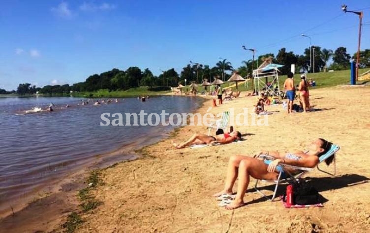 Está habilitada la playa del Balneario Municipal.