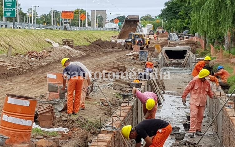 Avanzan las obras viales e hídricas en la Ruta 1