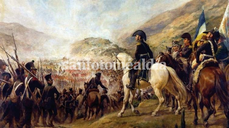 Imagen que retrata el cruce de Los Andes.