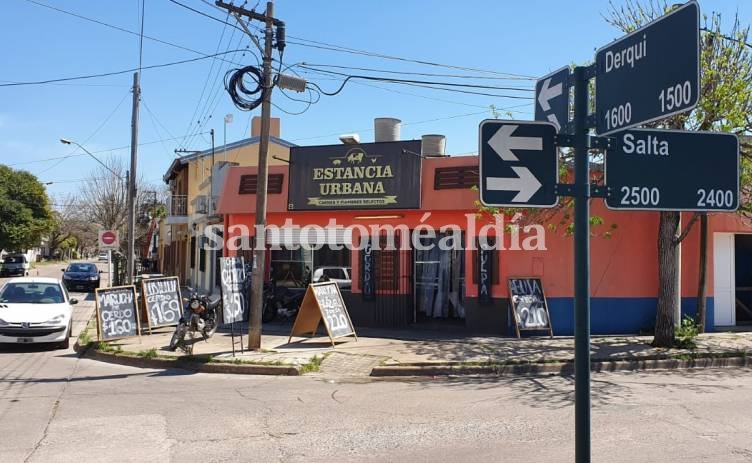 Al igual que hace dos meses, la carnicería de Salta y Derqui sufrió un hecho de inseguridad. (Foto: Santotomealdia)