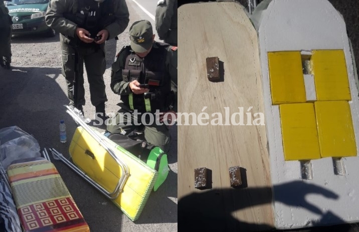 Detenido en la autopista: Llevaba doce kilos de cocaína en tablas de planchar 