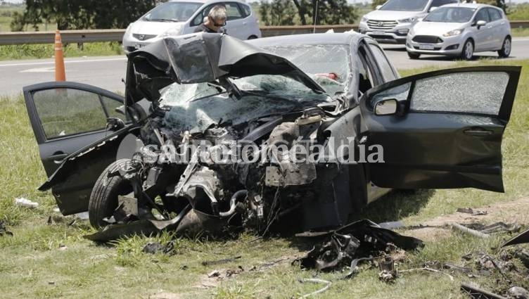 Impactante choque en la Autopista