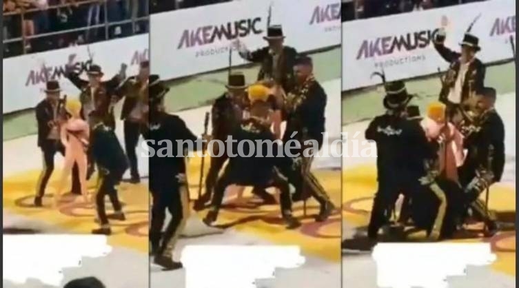 La secuencia de imágenes del repudiable hecho. (Foto: El Ciudadano)