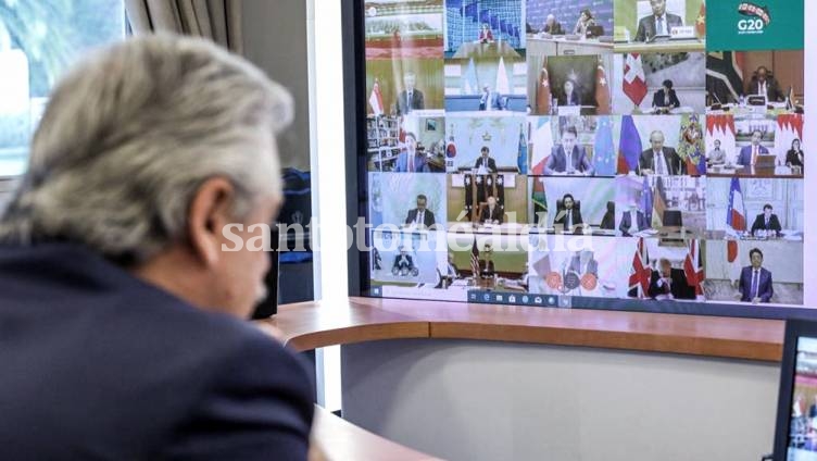 En la cumbre online del G20, Alberto Fernández pidió crear un Fondo de Emergencia Humanitaria