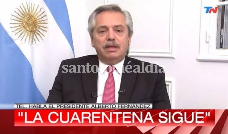 Fernández dijo que la cuarentena continuará y que el pico será la segunda quincena de mayo
