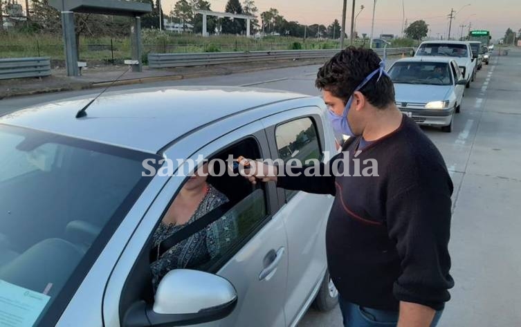La Comuna de Sauce Viejo incorporó la toma de temperatura corporal en los controles sobre la Ruta 11
