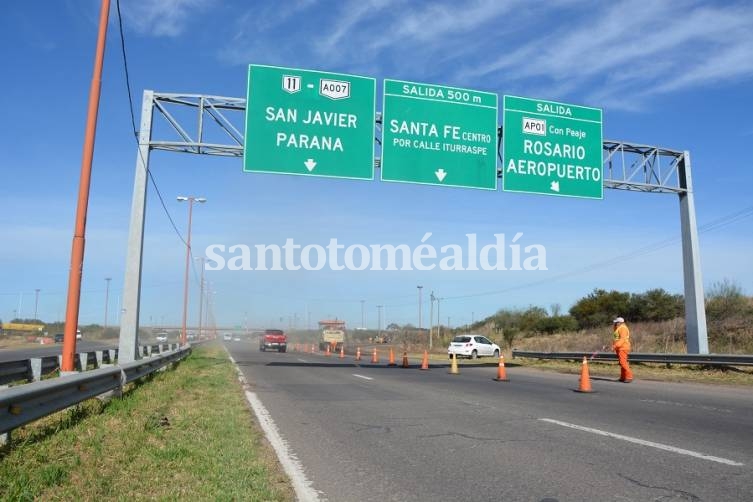 Desvíos por obras en cruce de Circunvalación Oeste y Autopista