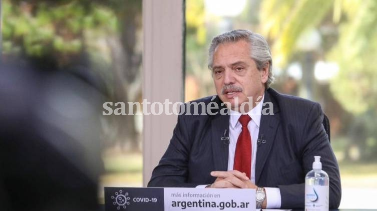 El presidente tiene covid. (Foto: Télam)