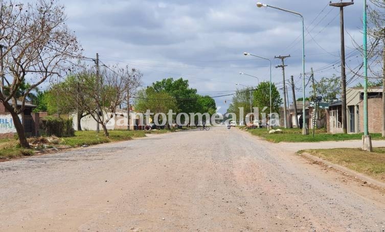 El proyecto contempla la pavimentación de 18 cuadras de Richieri, desde Luján hasta Candioti. (Foto: Santotomealdia)