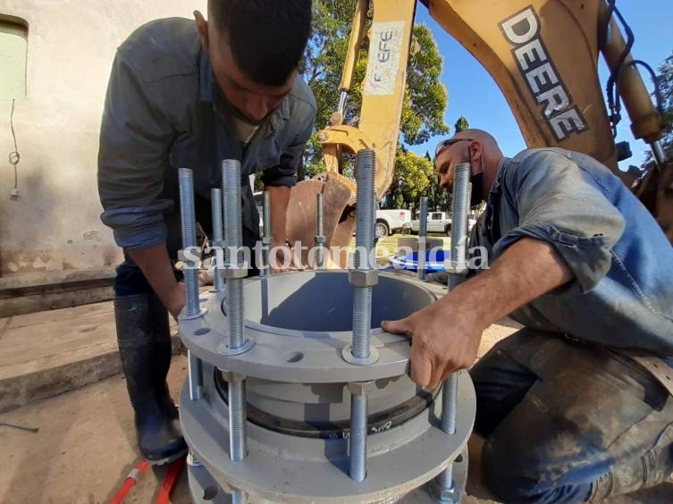Concluyó la obra en el Tanque Central y el suministro de agua comienza a normalizarse