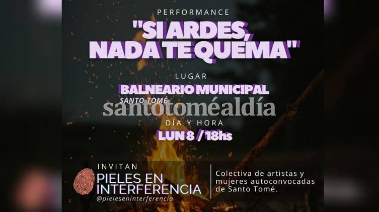 Este lunes realizarán una intervención artística en el marco del 8M