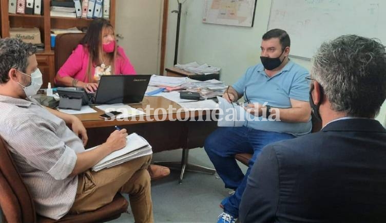 El presidente del Centro Comercial se reunió con autoridades municipales