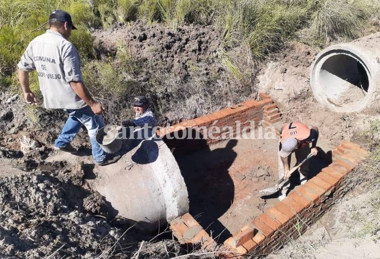 Los trabajos se enmarcan en el plan integral de desagüe.