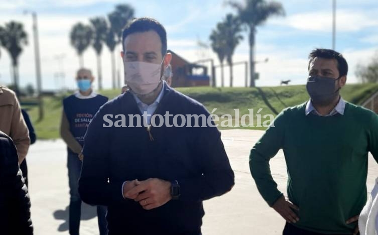Alvizo y Sukerman recorrieron el Centro de Vacunación de nuestra ciudad