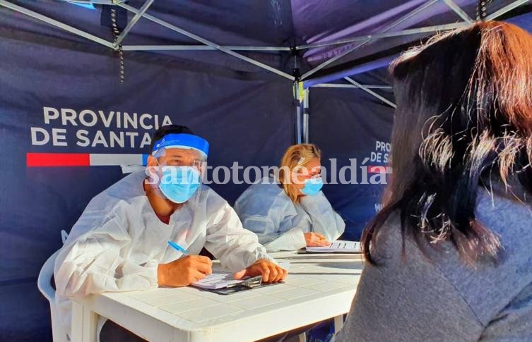 En Santo Tomé actualmente se hacen 120 hisopados por día