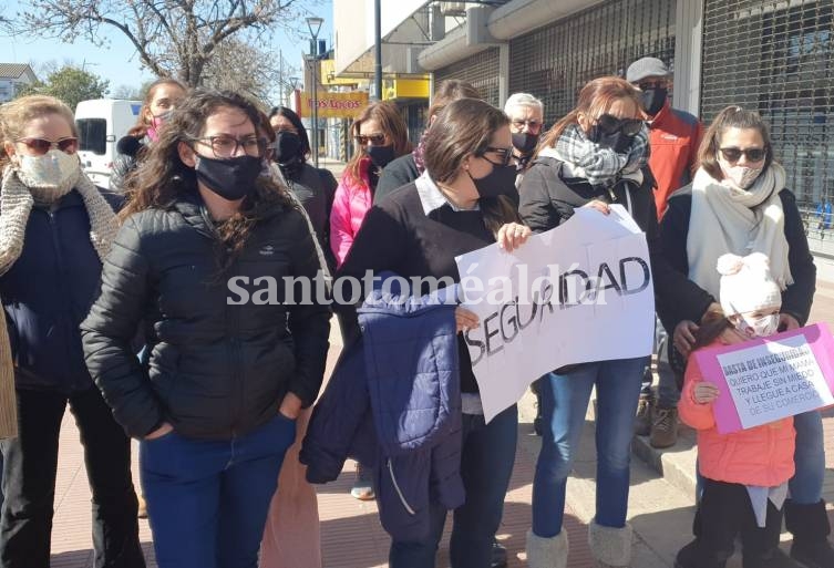 Escaso acompañamiento de la gente a la marcha por la inseguridad 