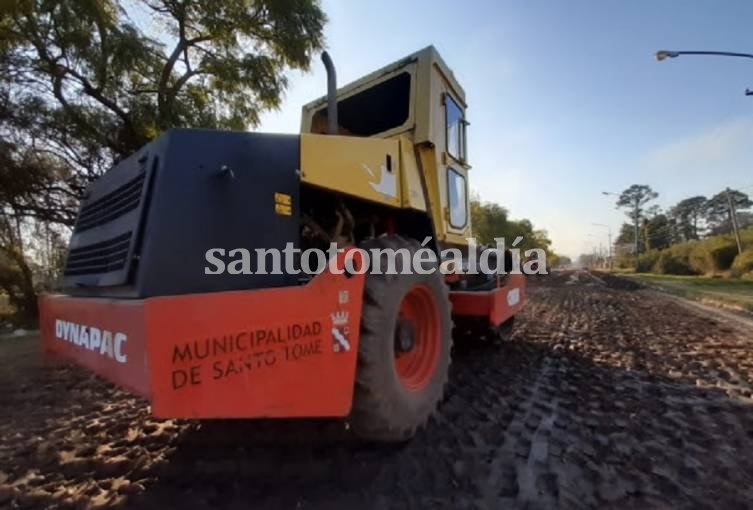 La Municipalidad puso en marcha un programa de mejoramiento de calles troncales no pavimentadas