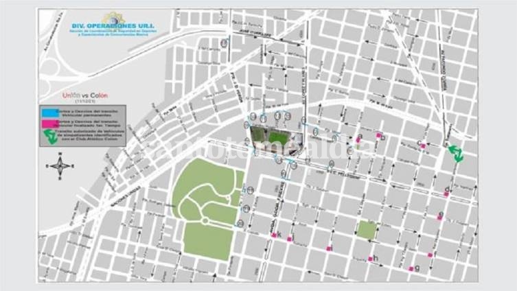 Los precintos se dispondrán en Avenida Perón hasta San Martín y desde Maipú hasta Suipacha.