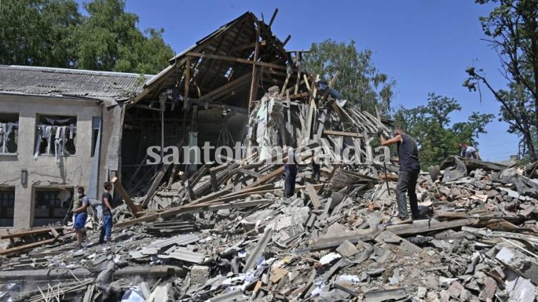 Parte de la infraestructura resultó destruida por los ataques de las tropas rusas.