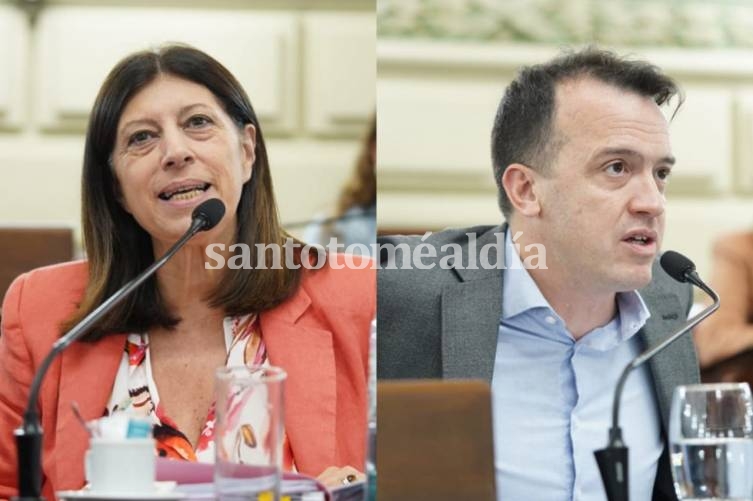 Los diputados Clara García y Joaquín Blanco.