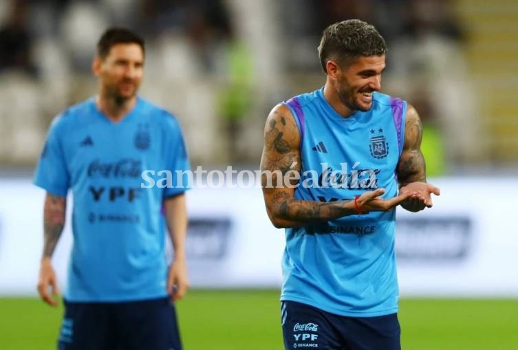 Rodrigo De Paul, mediocampista de la Selección argentina.