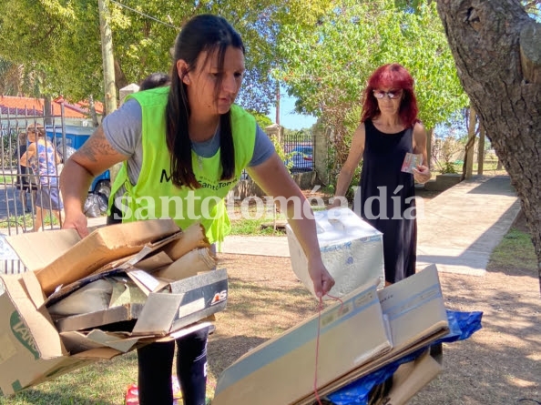 Más de 80 familias santotomesinas se sumaron al primer Ecocanje del año